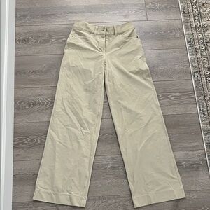 Lululemon Athletica Cream Wide Leg Pants